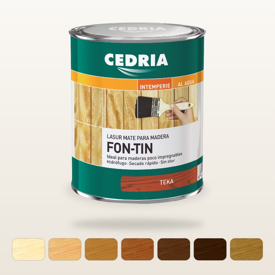Lasur mate para madera Fon Tin · Cedria